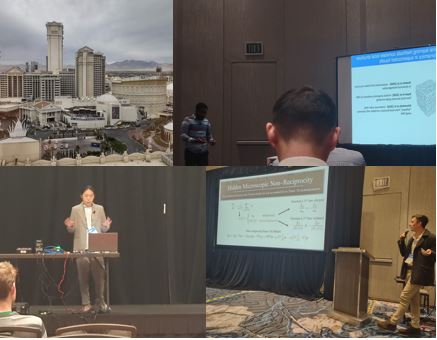 A collage of Sussman Lab presentations at the March Meeting